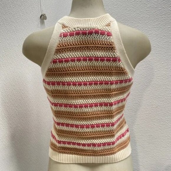 NEW CENTRAL PARK WEST Womens Cute Knit Coen Tank Top Size XS Poppy Multi - Picture 6 of 10